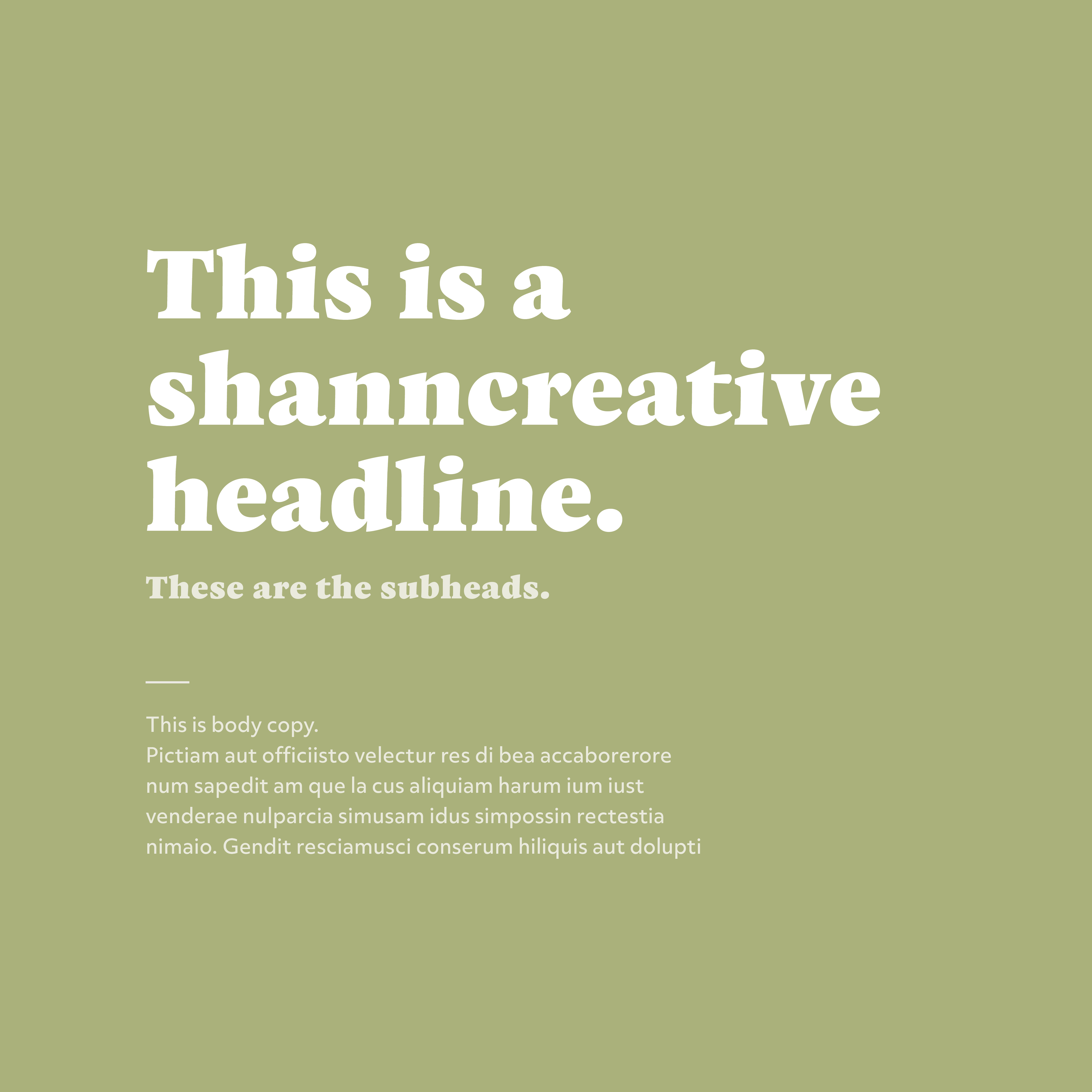 shann.creative typography